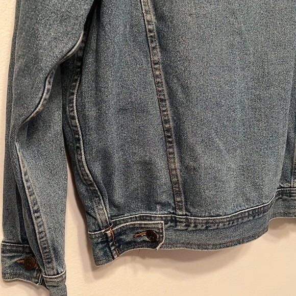Stony River Vintage Distressed Denim Jacket Size Large - Picture 6 of 7